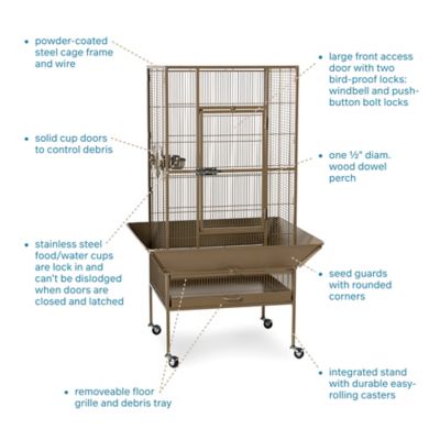 Image showing  Park Plaza Bird Cage, Coco Brown, Coco