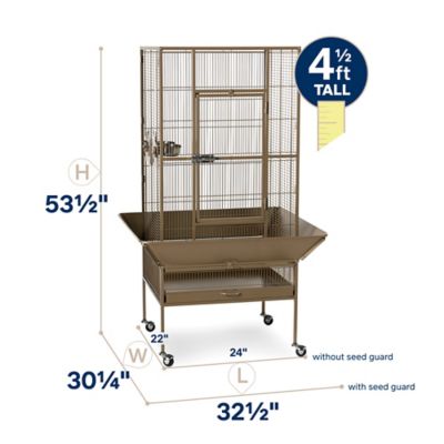 Image showing 5 th Prevue Pet Products Park Plaza Bird Cage, Coco Brown, Coco