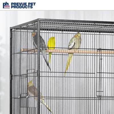 Image showing 7 th Prevue Pet Products 60 in. Wrought-Iron Flight Bird Cage, Black Hammertone, Extra Large