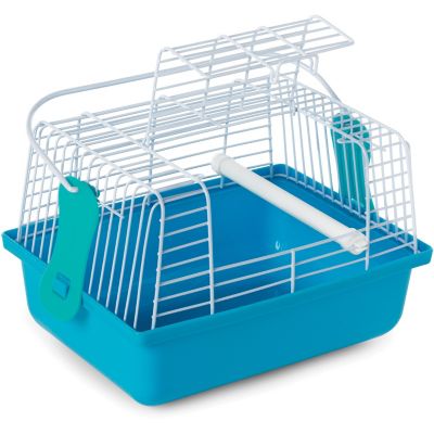 Image showing  Travel Cage for Birds and Small Animals, Blue