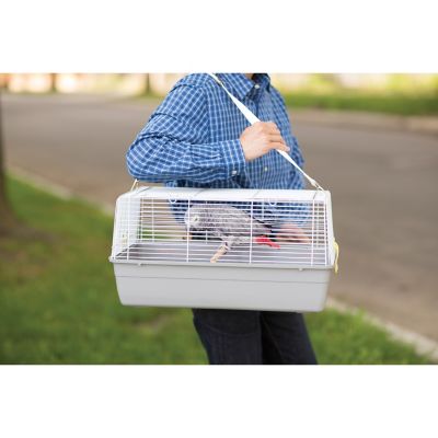 Image showing  Universal Pet Carrier for Birds and Small Animals, Gray