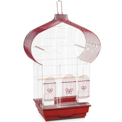 Prevue Pet Products Casbah Parakeet Bird Cage, Berry