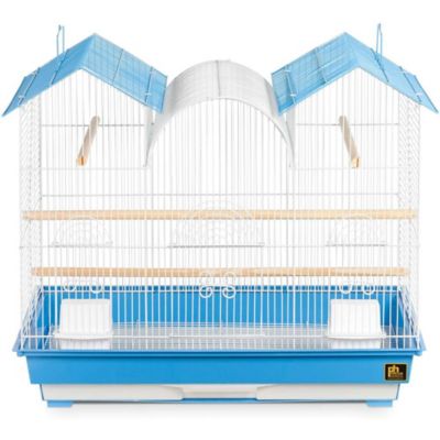 Image showing 1 th Prevue Pet Products 26 in. Triple Roof Cockatiel Bird Cage, Blue