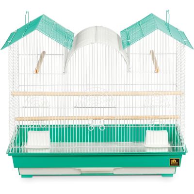 Prevue Pet Products Triple Roof Cockatiel Bird Cage, Teal They make these in China and ship them here in bulk