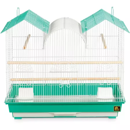 Prevue Pet Products Triple Roof Cockatiel Bird Cage Teal Pet Bird Cages