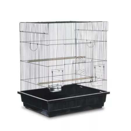 Prevue Pet Products 29 1/2 in Square Top Parakeet Bird Cage Black Pet Bird Cages