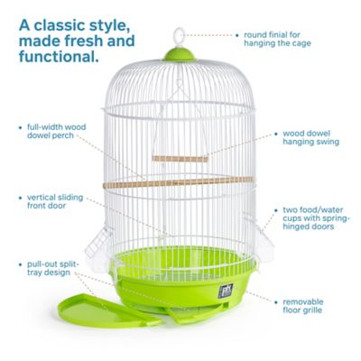 Image showing  Classic Round Bird Cage, Green