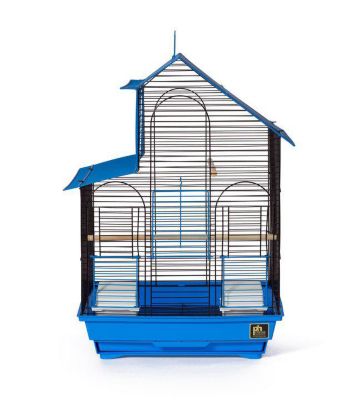 Prevue Pet Products Two-Tone House Style Bird Cage, Black