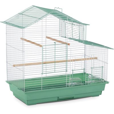 Image showing  House Style Bird Cage, Green