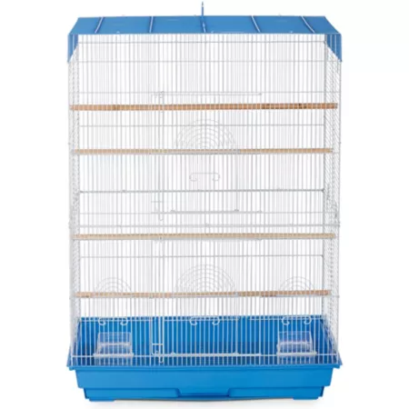 Prevue Pet Products Flight Bird Cage 26-in x 14-in x 36-in Blue/White Pet Bird Cages