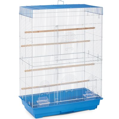 Image showing  Flight Bird Cage, 26 in. x 14 in. x 36 in., Blue/White
