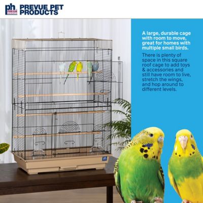Image showing  Flight Bird Cage, 26 in. x 14 in. x 36 in., Brown/Black