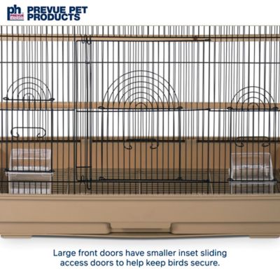 Image showing  Flight Bird Cage, 26 in. x 14 in. x 36 in., Brown/Black