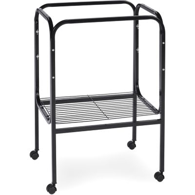 Prevue Pet Products Metal Bird Cage Stand with Shelf, 19 in. L x 19 in. W x 27 in. H, Black