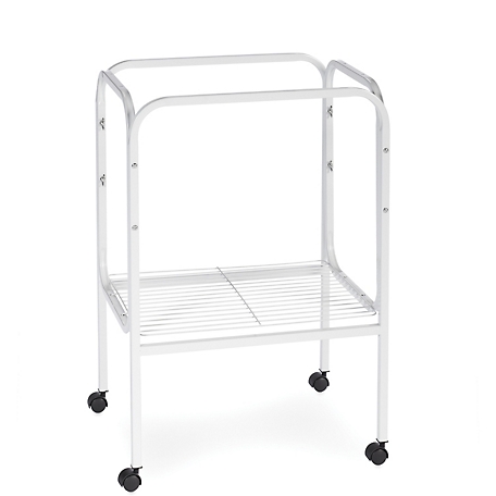 Prevue Pet Products Metal Bird Cage Stand with Shelf, 19 in. L x 19 in. W x 27 in. H, Black