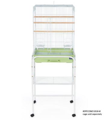 Image showing  Metal Bird Cage Stand with Shelf, 19 in. x 27 in., Black