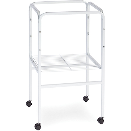 Prevue Pet Products Metal Bird Cage Stand with Shelf, 17 in. L x 17 in. W x 27 in. H, Black