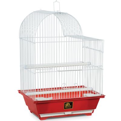 Prevue Pet Products 11-1/4 in. x 16-1/4 in. Parakeet Bird Cage, Red, Small