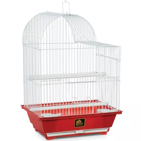 Prevue Pet Products Parakeet Bird Cage 11 1/4 in x 16 1/4 in Red Small Pet Bird Cages