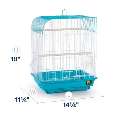 Image showing  South Beach Flat Top Bird Cage, Teal