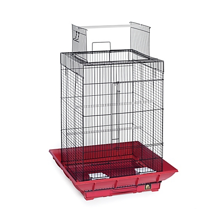 Prevue Pet Products Clean Life Play Top Bird Cage, Red