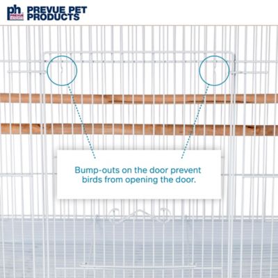 Image showing  Flight Bird Cage, 30 in. x 18 in. x 18 in., White