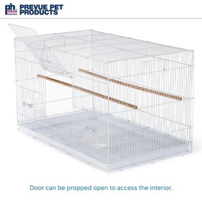 Image showing  Flight Bird Cage, 30 in. x 18 in. x 18 in., White