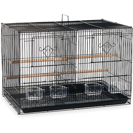 Prevue Pet Products Divided Flight Bird Cage, Black