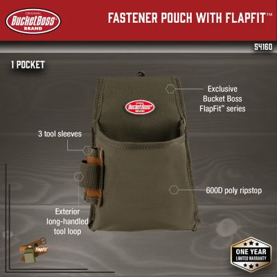 Image showing  9 in. Fastener Pouch with Flap Fit