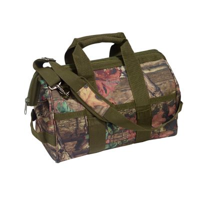 Bucket Boss 16 in. 16-Pocket Camo Gatemouth Tool Bag