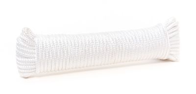 Mibro 1/4 in. x 50 ft. White Diamond Braid Nylon Rope