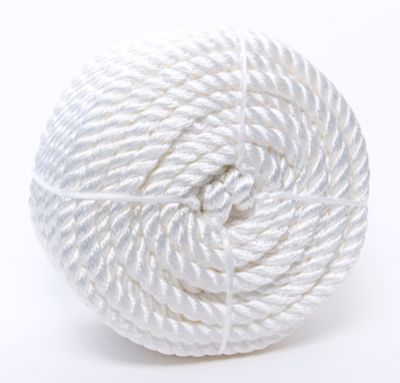 Image showing  1/2in x 100 ft. Nylon Twisted Anchor Line, White