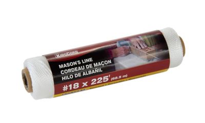 Image showing  225 ft. #18 White Twisted Polypropylene Mason's Line