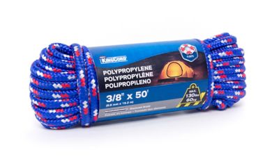 Image showing  3/8 in. x 50 ft. Assorted Diamond Braid Polypropylene Rope