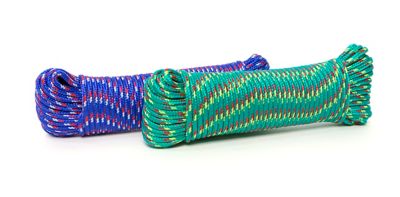 Image showing  3/16in x 100 ft. Diamond Braid Polypropylene Assorted