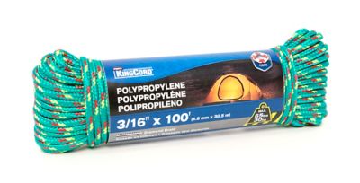 Image showing  3/16in x 100 ft. Diamond Braid Polypropylene Assorted