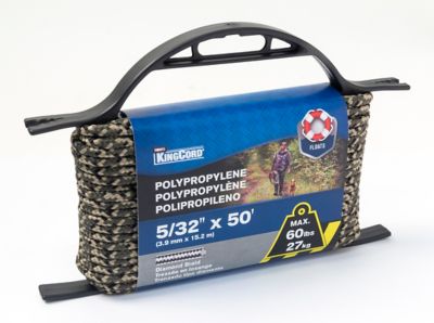 Image showing Mibro 5/32 in. x 50 ft. Polypropylene Diamond Braid, Camo Open Field