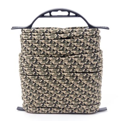 Image showing  1/4 in. x 100 ft. Polypropylene Rope Diamond Braid, Open Field Camo