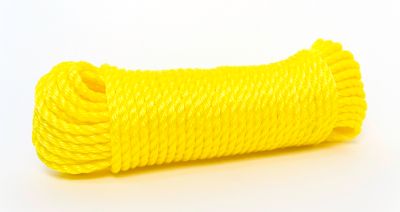 Mibro 3/8 in. x 100 ft. Yellow Twisted Polypropylene Rope