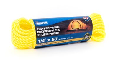 Image showing Mibro 1/4in x 50 ft. PP Twisted, Yellow Hank