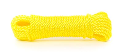 Image showing Mibro 1/4in x 50 ft. PP Twisted, Yellow Hank