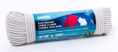 Image showing  3/16 in. x 100 ft. Polyester Cotton Diamond Braid Clothesline