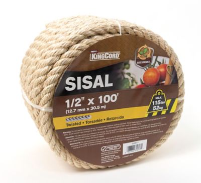 Mibro 1/2in x 100 ft. Twisted Sisal