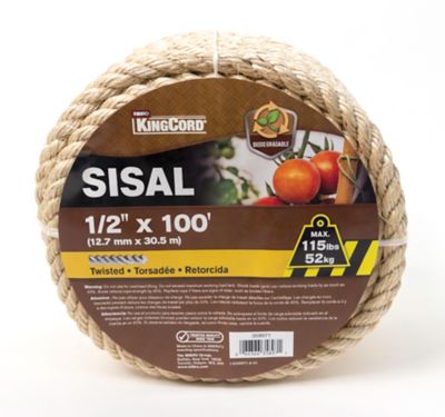 Image showing Mibro 1/2in x 100 ft. Twisted Sisal