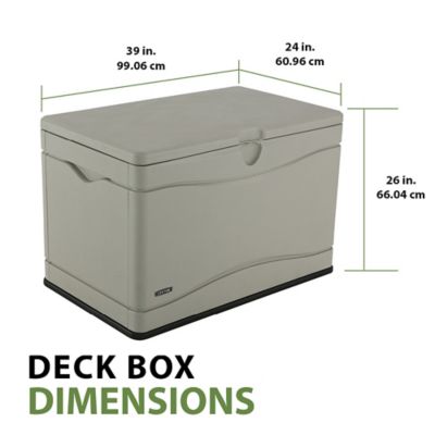 Image showing 5 th Lifetime 80 gal. Outdoor Deck Storage Box