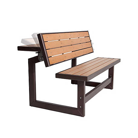 Lifetime Convertible Bench 60054 At, Outdoor Furniture Bench