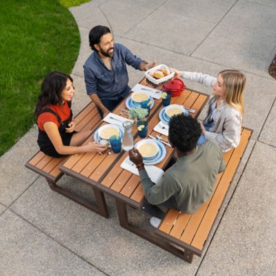 Image showing 7 th Lifetime Convertible Weather-Resistant Bench