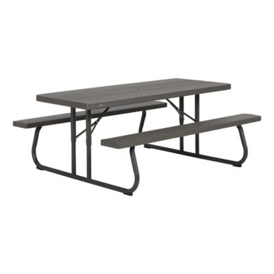 Lifetime 6 ft. Folding Picnic Table, Brown at Tractor Supply Co.