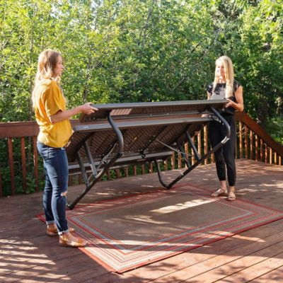 Image showing 7 th Lifetime 6 ft. Folding Picnic Table, Brown