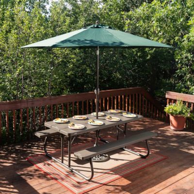 Image showing 8 th Lifetime 6 ft. Folding Picnic Table, Brown